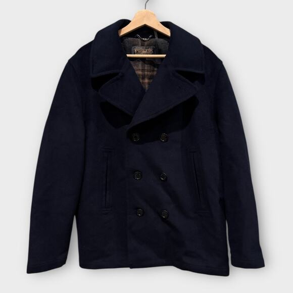 Pendleton Men’s Oslo Wool Double Breasted Pea Coat Size Large - Picture 1 of 9